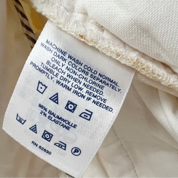 Lands End Mid Rise Straight Leg Crop Chino Pant Golden Sunflower Floral Size 6 - Picture 8 of 15